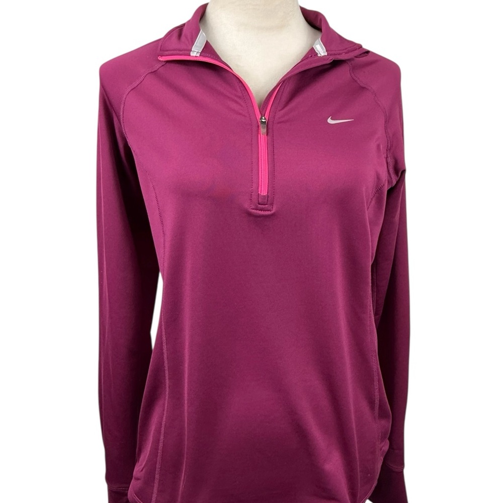 🔥 Host Pick 🔥Nike magenta dri fit quarter zip pullover jacket size medium